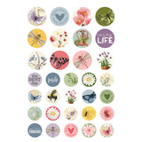 Simple Stories Sticker Book 12/Sheets, Simple Vintage Meadow Flowers