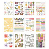 Simple Stories Sticker Book 12/Sheets, Simple Vintage Meadow Flowers