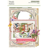 Simple Vintage Meadow Flowers Chipboard, Frames