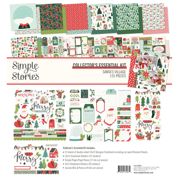 Simple Stories, Collector's Essential Kit 12"X12", Santa's Village