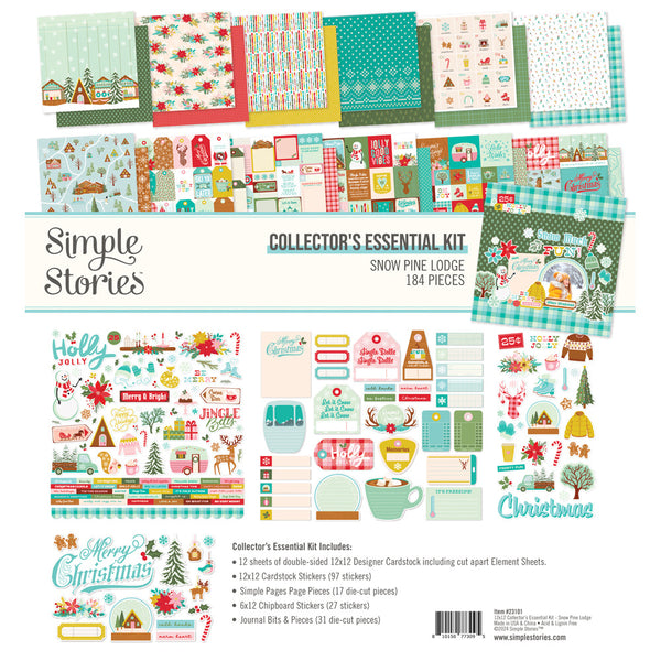 Simple Stories Collector's Essential Kit 12"X12", Snow Pine Lodge (23101)