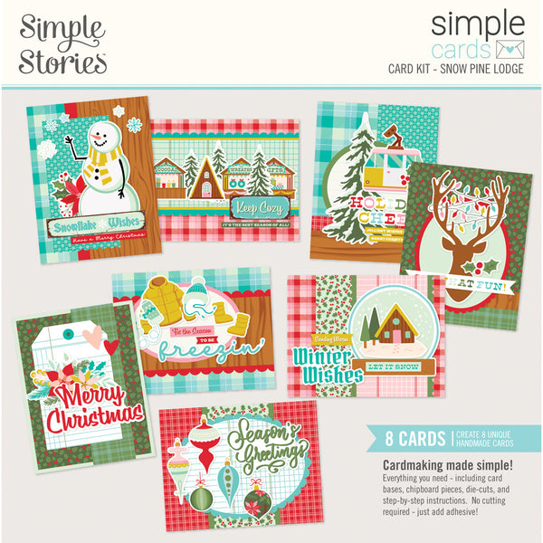 Simple Stories Simple Cards Card Kit, Snow Pine Lodge