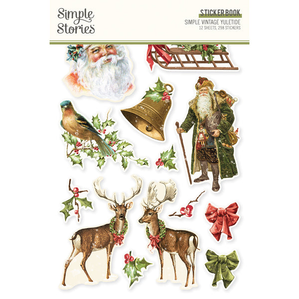 Simple Stories, Sticker Book 12/Sheets, Simple Vintage Yuletide