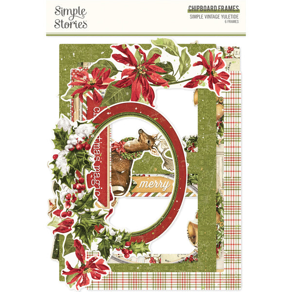 Simple Stories, Simple Vintage Yuletide, Chipboard Frames, 6/Pkg