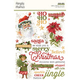 Simple Stories, Simple Vintage Yuletide Rub-Ons 6"X8"