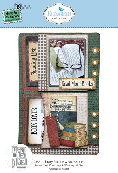 Elizabeth Craft Metal Dies, Everyday Memories by Annette Green, Library Pockets & Accessories (2358)