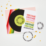 Hero Arts, Clear Stamps & Dies Bundle, Vintage Vinyl (WB1205)