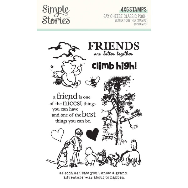 Simple Stories, Photopolymer Clear Stamps, Say Cheese Classic Pooh, Better Together
