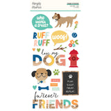 Simple Stories, Fur Baby Dog Foam Stickers, 37/Pkg