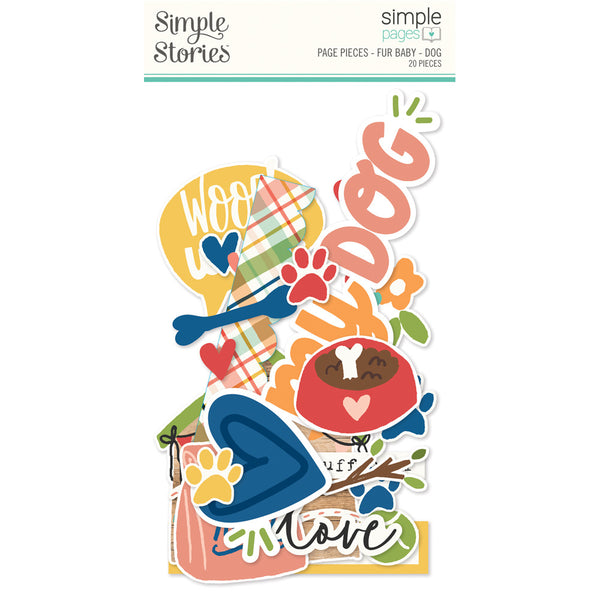 Simple Stories, Simple Pages, Page Pieces, Fur Baby, Dog (#24012)