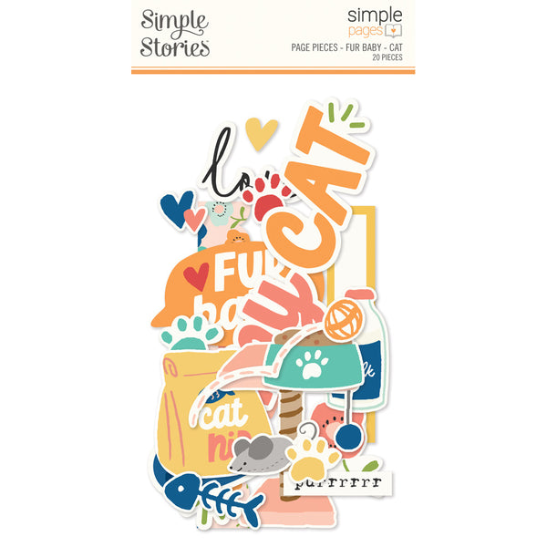 Simple Stories, Simple Pages, Page Pieces, Fur Baby, Cat (#24025)