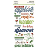 Simple Stories, Simple Vintage Woodlands Foam Stickers, 52/Pkg (24729)