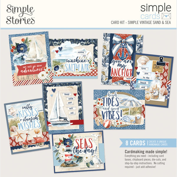 Simple Stories Simple Cards Card Kit, Simple Vintage Sand & Sea (26934)