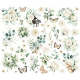 Simple Stories Floral Bits & Pieces Die Cuts, Simple Vintage Timeless Harmony (27028)