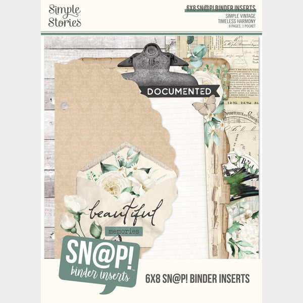 Simple Stories, SN@P! 6X8 Binder Inserts, Simple Vintage Timeless Harmony (27034)