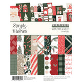 Simple Stories Paper Pad 6"X8", Mistletoe & Holly (27716)