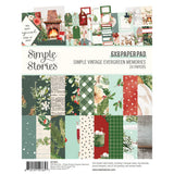 Simple Stories Paper Pad 6"X8", Simple Vintage Evergreen Memories (27823)