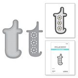 Spellbinders Etched Dies, Stitched T (S1-085)