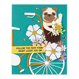 Spellbinders, Clear Stamp, Cats and Pugs Collection by Bibi Cameron, Cats and Pugs Sentiments (STP-232)