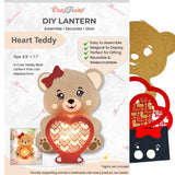 CrafTreat DIY Paper Lanterns, Teddy with Heart