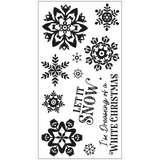 Sizzix, Clear Stamps Set 12PK & Framelits Die Set 15PK Combo, White Christmas #2 by Catherine Pooler (666724 & 666725))