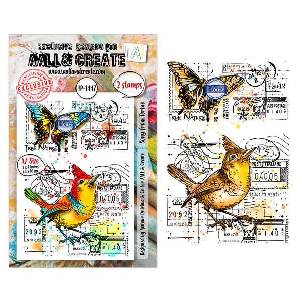 AALL And Create A7 #TP-1447 Photopolymer Clear Stamp Set, Song From Torino by Autour De Mwa & Co.