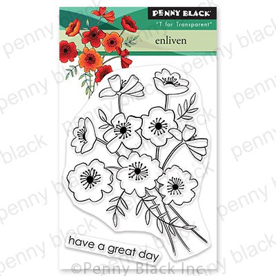 Penny Black, Clear Stamp, 3" x 4", Enliven (30-705)