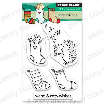Penny Black, Clear Stamp, 3" x 4", Cozy Wishes