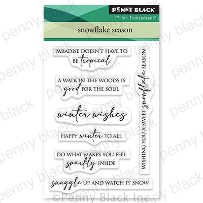 Penny Black, Clear Stamp, Snowflake Season