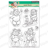 Penny Black, Clear Stamps 5" x 6.5", Snow Bears (31-015)