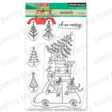 Penny Black Clear Stamps 4"X6", Merrily (31-021)