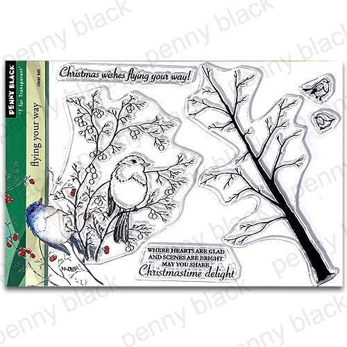 Penny Black, Clear Stamps 5" x 6.5", Flying Your Way (31-089)
