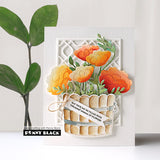 Penny Black, Clear Stamps & Dies Set Combo, 3"x 4", Blooming Barrel (31-096 & 51-856)