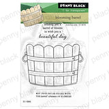 Penny Black Clear Stamps, 3"x4",  Blooming Barrel (31-096)