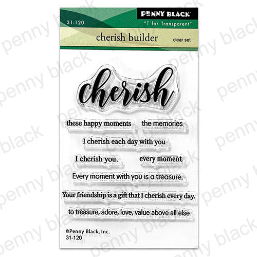 Penny Black, Clear Stamp Set, Cherish Builder (31-120)