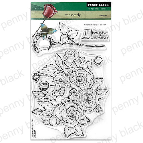 Penny Black, Clear Stamps, 4"x6", Winsomely (51-884)