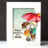 Penny Black, Clear Stamps, 4"x6", Flood of Heart (31-128)