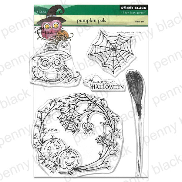 Penny Black, Clear Stamps, 5" x 6.5", Pumpkin Pals (31-164)