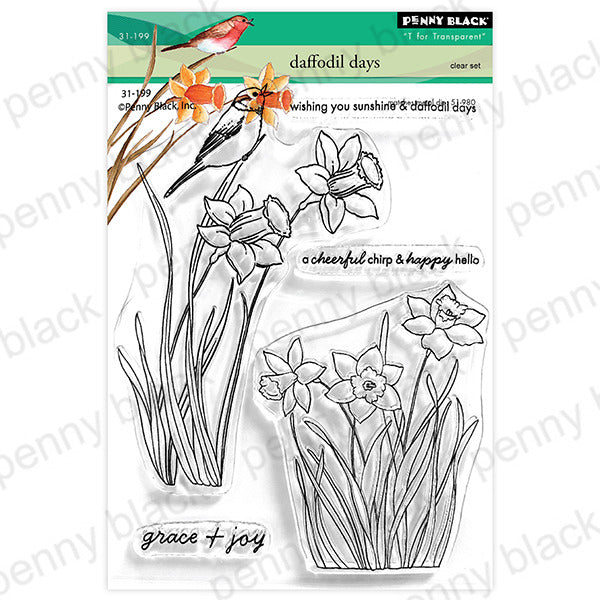 Penny Black Clear Stamps 5"x6.5", Daffodil Days (31-199)