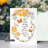 Penny Black Clear Stamps 4"x6", Floral Smile (31-208)