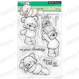 Penny Black Clear Stamps 4"x6", Bear Life (31-211)