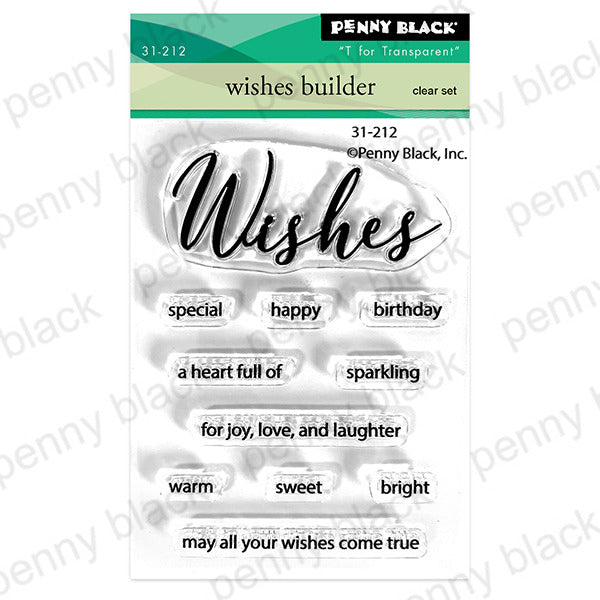Penny Black, Clear Stamps, Wishes Builder (31-212)