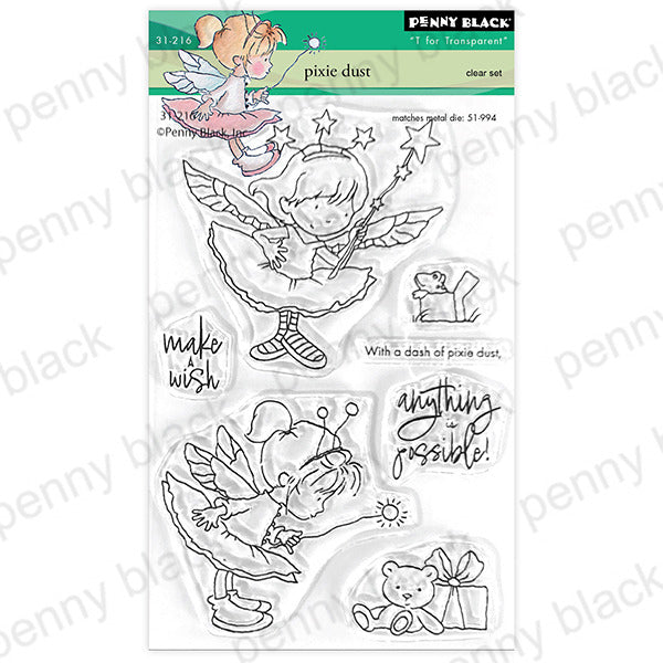 Penny Black Clear Stamps 4"x6", Pixie Dust (31-216)