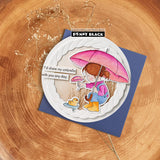 Penny Black, Clear Stamps & Dies Set Combo, 3"x 4", Umbrellas (31-223 & 52-001)