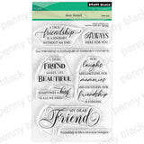 Penny Black Clear Stamps, 5"x6.5" Dear Friend (31-232)