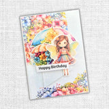 Paper Rose, 6"X6" Paper Collection, Rainbow Garden