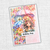 Paper Rose, 6"X6" Paper Collection, Rainbow Garden