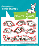 Lawn Fawn, Stamps & Dies Bundle, All The Grad Caps (LF4079 & LF4080)