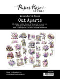 Paper Rose, 6"x8" Cut Aparts Paper Pack, Lavender & Roses (#32280)