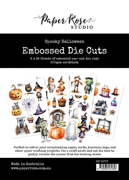 Paper Rose Studio, Embossed Die Cuts, Spooky Halloween
